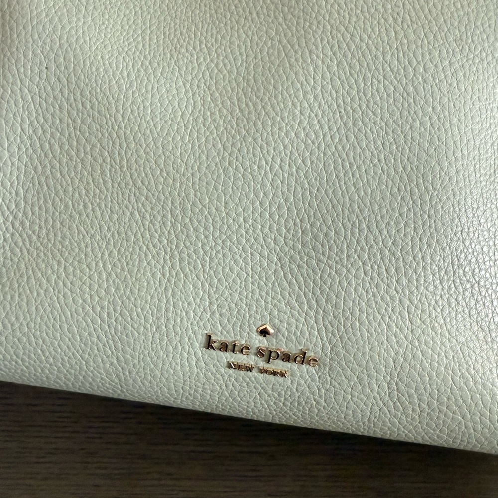 Kate Spade Cream Shoulder Bag Pebbled Leather